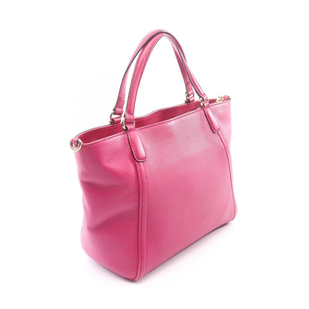 Gucci Handbag Soho Pink Leather Interlocking GG Pink
